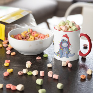 Winnie the Pooh Eeyore Santa Claus Mug