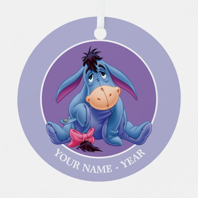 Winnie the Pooh | Eeyore Smile Metal Ornament (Front)