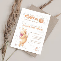 Winnie the Pooh Fall Harvest Pumpkin 1st Birthday