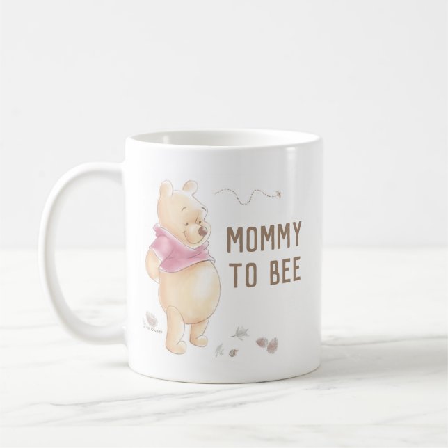 Winnie the Pooh Fall Harvest Pumpkin Baby Shower Coffee Mug (Left)