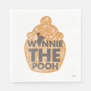Winnie the Pooh Floral Hunny Pot Napkin