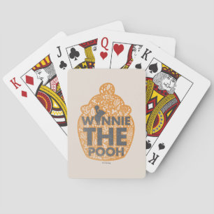 Winnie the Pooh Floral Hunny Pot Playing Cards