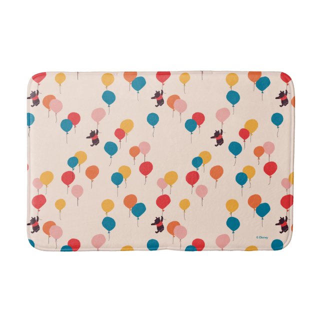 Winnie the Pooh | Flying High Balloon Pattern Bath Mat (Front)