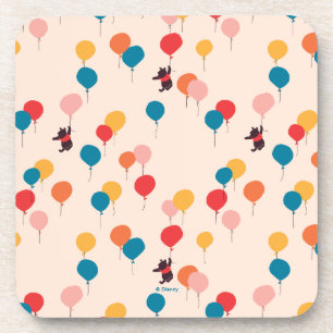 Winnie the Pooh   Flying High Balloon Pattern Coaster