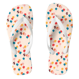 Winnie the Pooh   Flying High Balloon Pattern Flip Flops