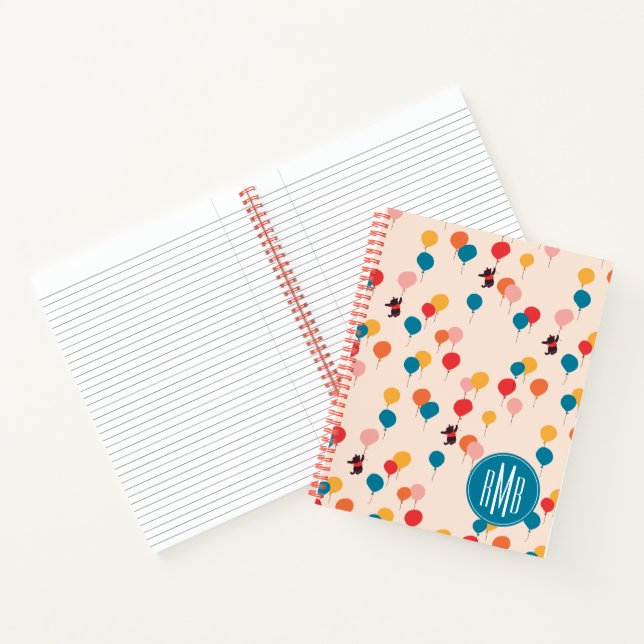 Winnie the Pooh | Flying High Balloon Pattern Notebook (Inside)