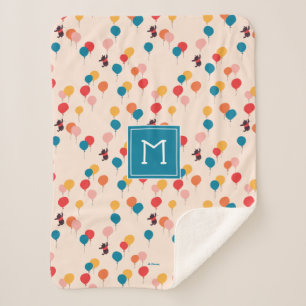 Winnie the Pooh   Flying High Balloon Pattern Sherpa Blanket