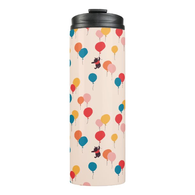 Winnie the Pooh | Flying High Balloon Pattern Thermal Tumbler (Front)