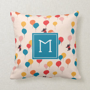 Winnie the Pooh   Flying High Balloon Pattern Throw Pillow