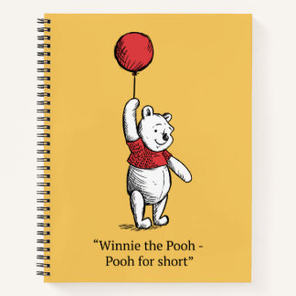 Winnie the Pooh for Short Notebook