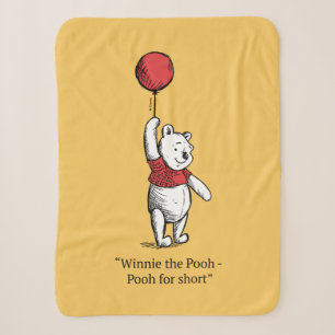 Winnie the Pooh for Short Sherpa Blanket