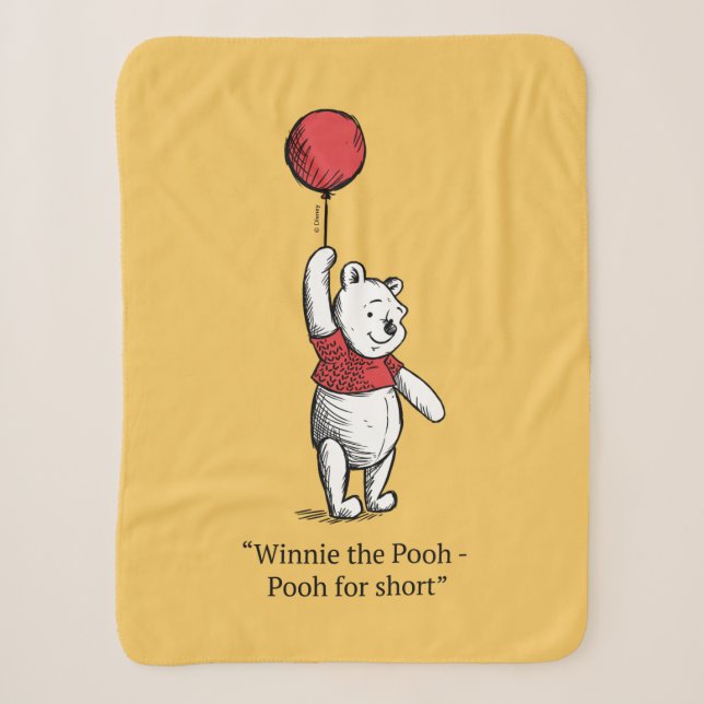 Winnie the Pooh for Short Sherpa Blanket (Front)