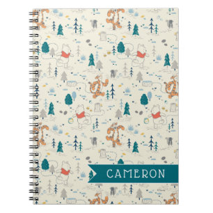 Winnie the Pooh   Forest Animals Pattern Notebook