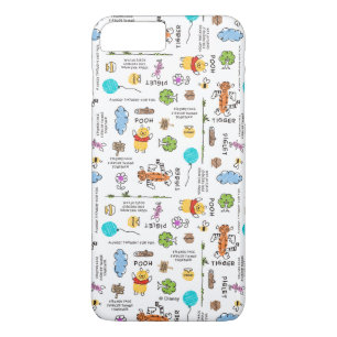 Winnie the Pooh   Friends Doodle Sketch Pattern Case-Mate iPhone Case