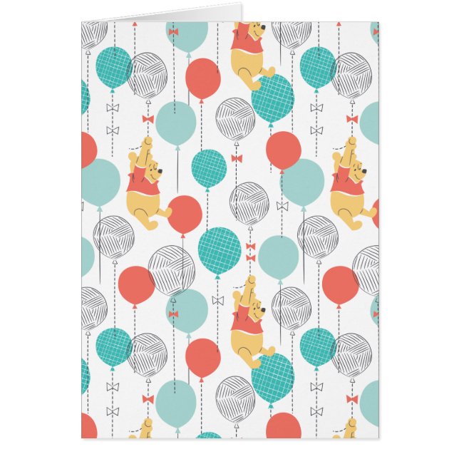 Winnie the Pooh | Hanging On Balloons Pattern (Front)