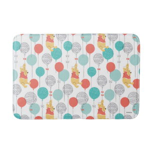 Winnie the Pooh   Hanging On Balloons Pattern Bath Mat