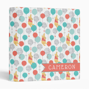 Winnie the Pooh   Hanging On Balloons Pattern Binder