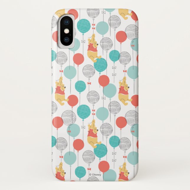 Winnie the Pooh | Hanging On Balloons Pattern Case-Mate iPhone Case (Back)