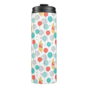 Winnie the Pooh   Hanging On Balloons Pattern Thermal Tumbler
