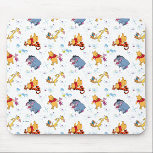 Winnie the Pooh   Hanging with Friends Pattern Mouse Pad