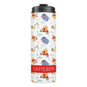 Winnie the Pooh   Hanging with Friends Pattern Thermal Tumbler