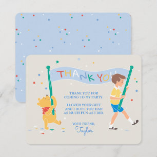 Winnie the Pooh   Happy Birthday Thank You Card