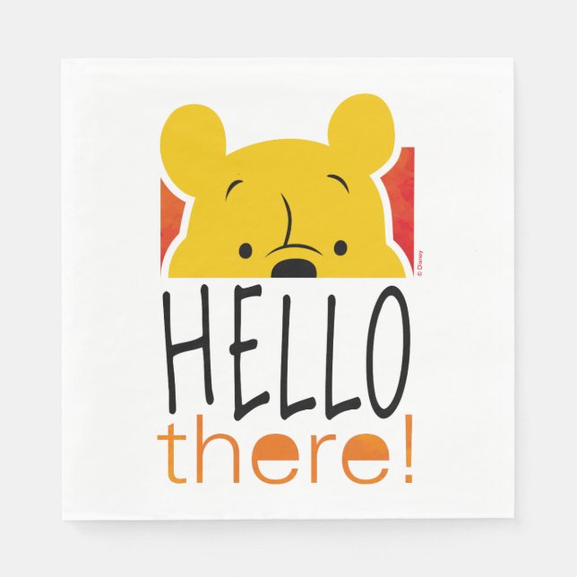 Winnie the Pooh | Hello There! Napkin (Front)