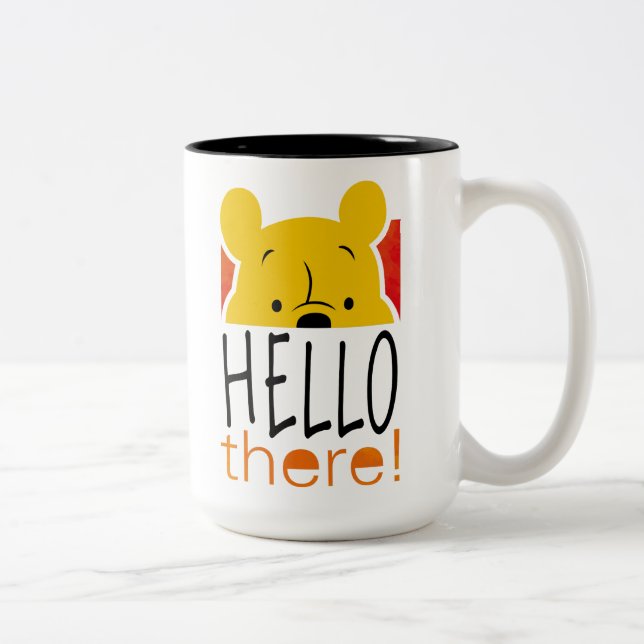 Winnie the Pooh | Hello There! Two-Tone Coffee Mug (Right)