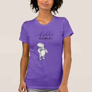 Winnie the Pooh Hello World Quote T-Shirt