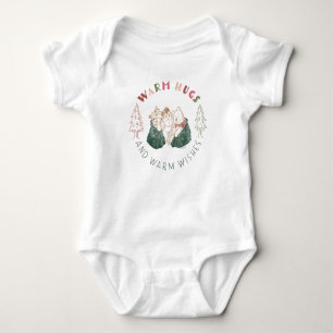 Winnie the Pooh Holiday Wishes Baby Bodysuit