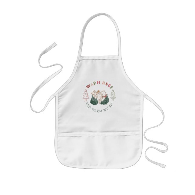 Winnie the Pooh | Holiday Wishes Kids Apron (Front)