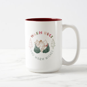 Winnie the Pooh   Holiday Wishes Two-Tone Coffee Mug