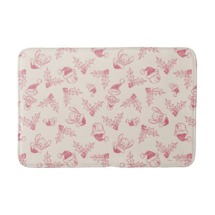 Winnie the Pooh Holly Pattern Bath Mat