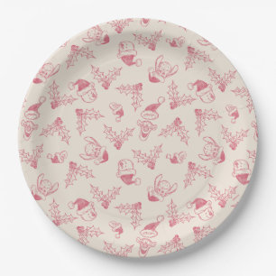 Winnie the Pooh Holly Pattern Paper Plate