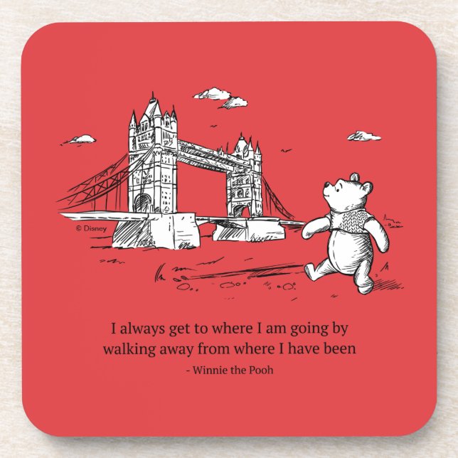 Winnie the Pooh | I Always Get to Where I Am Going Coaster (Front)