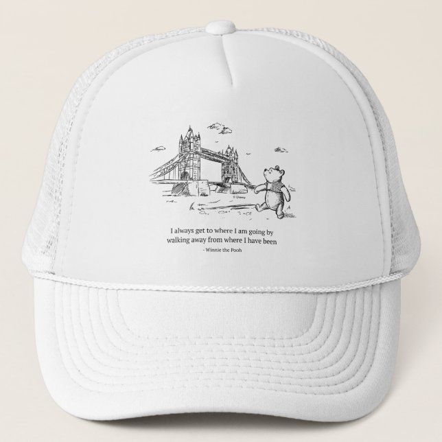 Winnie the Pooh | I Always Get to Where I Am Going Trucker Hat (Front)