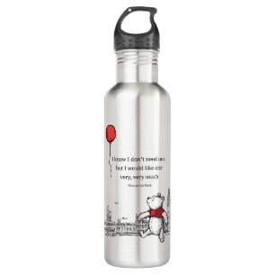 Winnie the Pooh   I Know I Don't Need One Quote 710 Ml Water Bottle