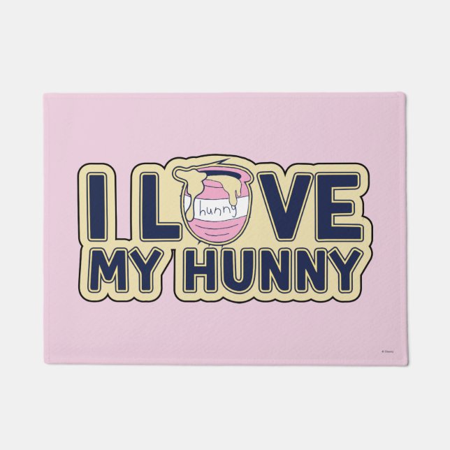 Winnie The Pooh | I Love My Hunny Doormat (Front)