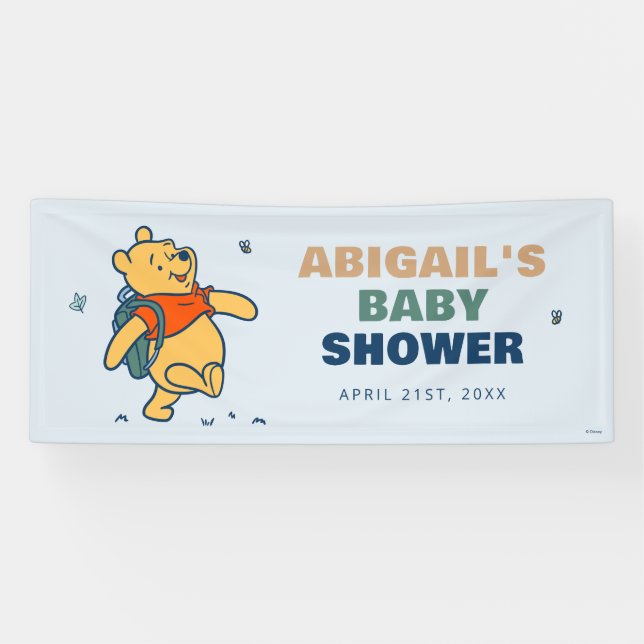 Winnie the Pooh "It's a Boy" Baby Shower Banner (Horizontal)