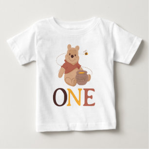 Winnie the Pooh Little Hunny First Birthday  Baby T-Shirt