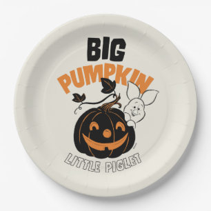 Winnie the Pooh   Little Piglet Big Pumkin Paper Plate
