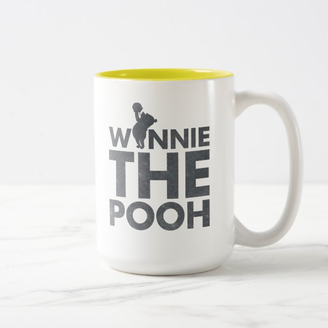 Winnie the Pooh Logo Two-Tone Coffee Mug (Right)