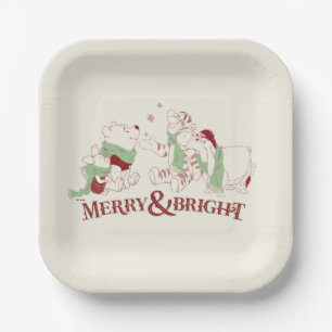 Winnie the Pooh   Merry & Bright Paper Plate