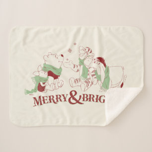 Winnie the Pooh   Merry & Bright Sherpa Blanket
