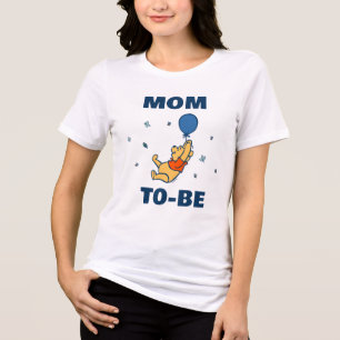Winnie the Pooh Mom-To-Be Baby Shower Tri-Blend Shirt