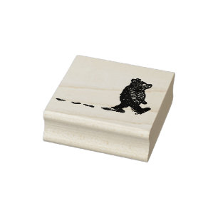 Winnie-The-Pooh Muddy Tracks Rubber Stamp