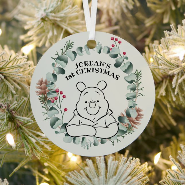 Winnie the Pooh | My First Christmas Metal Ornament (Insitu)