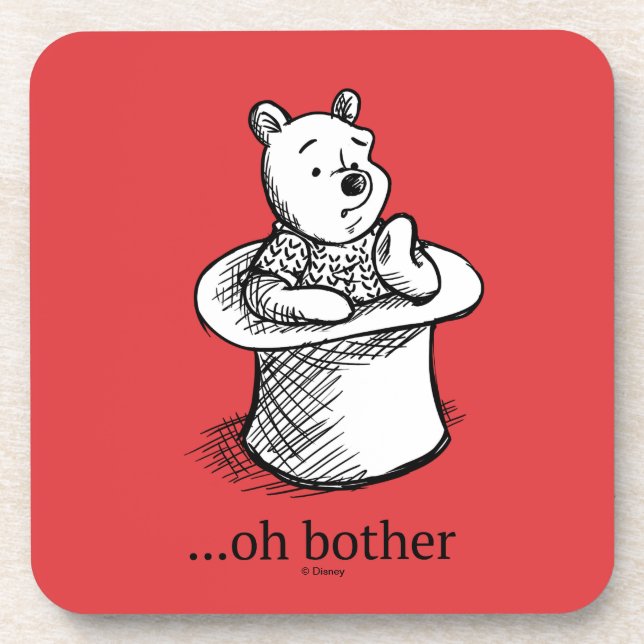 Winnie the Pooh | Oh Bother Quote Coaster (Front)