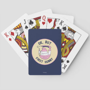 Winnie The Pooh   OK, But First Hunny Playing Cards