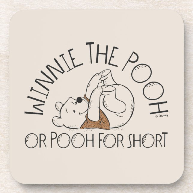 Winnie the Pooh or Pooh for Short Coaster (Front)